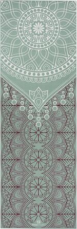 Йога-мат Mandala 183x61 см, 6 мм, нековзкий, зносостійкий, ПВХ