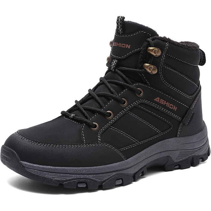 Черевики для хайкінгу Littleplum Wanderschuhe, чоловічі трекінгові черевики, легкі outdoor-черевики, зимові черевики, розмір 43 EU, чорно-сірий