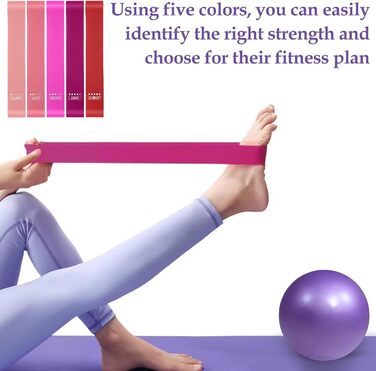 Набір для пілатесу: кільце, м'яч, ремінь, фітнес-кільце для тренування пресу, ніг та рук