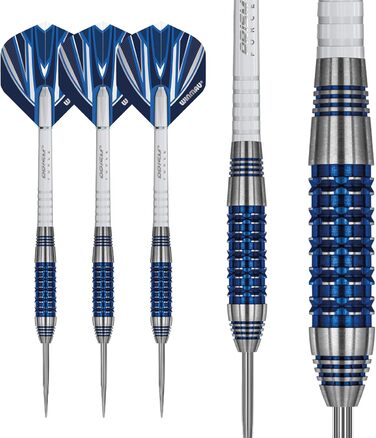 Професійні дротики WINMAU Andy Fordham, 24 г, вольфрамові, сталевий наконечник, набір з оперенням та держателями, спеціальна серія