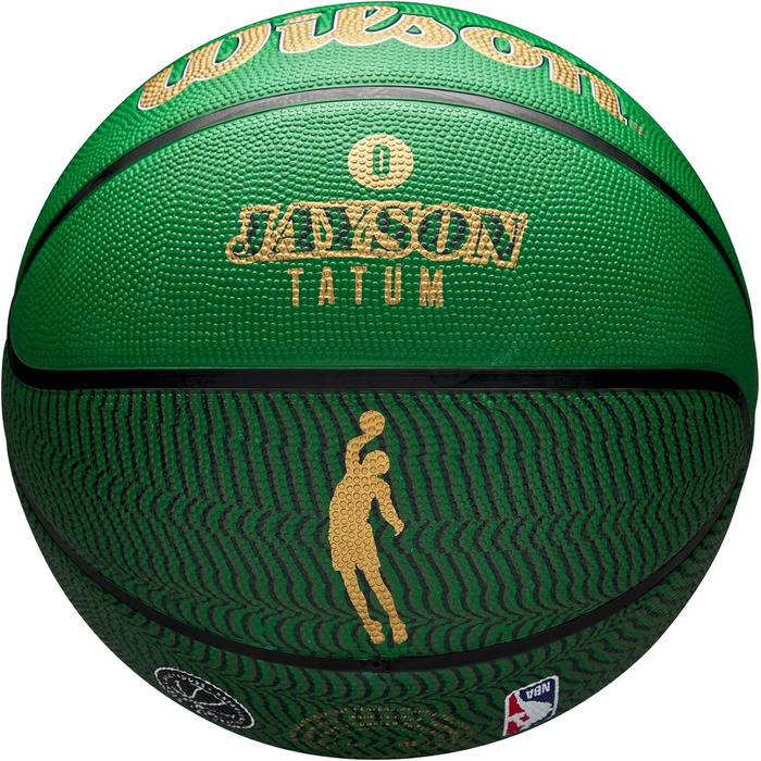 М'яч для баскетболу Wilson NBA Player Icon, розмір 3 та 7, зелений/білий