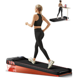 Ходьба-біговий тренажер з нахилом 15%, швидкість 8-10 км/год, для дому, з трійною амортизацією та тихим 2.5PS мотором, стіл для бігу, максимальне навантаження 136 кг, 8 км/год