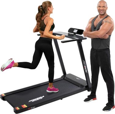 Електричний біговий тренажер Miweba Sports HT500: 3 PS, 14 км/год, 120 кг, складний, LCD, 12 програм | Чорний