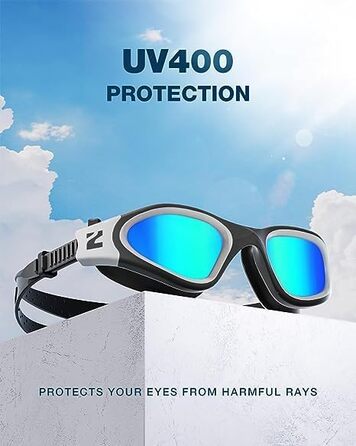 Професійні окуляри для плавання ZIONOR G1SE з антифогом і UV-захистом, золоті лінзи, біла оправа, для чоловіків і жінок