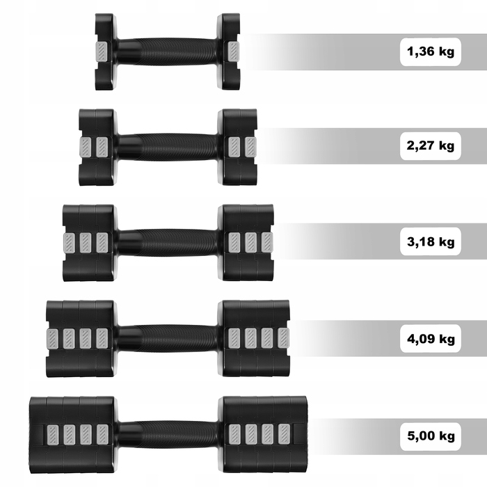 Регульована гантель HMS HL02 (2 x 5 кг)