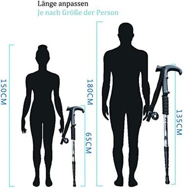 Трекінгові палиці ANGNYA з антивібраційною системою, телескопічні, легкі, для піших прогулянок, кемпінгу, гір