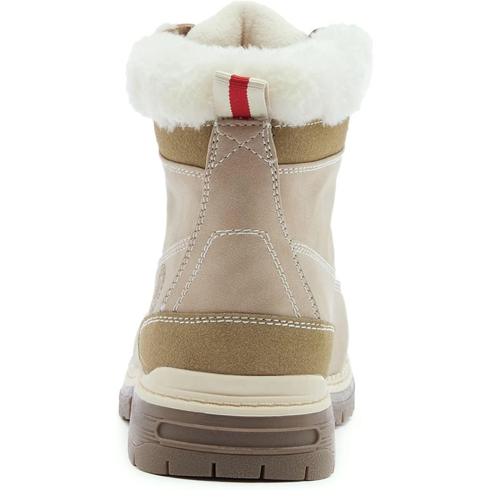 Черевики для туризму та зимові черевики ANJOUFEMME для жінок, водонепроникні та теплі зимові черевики для активного відпочинку, трекінгу та зимових прогулянок (42 EU, A19 Pelzbeige)