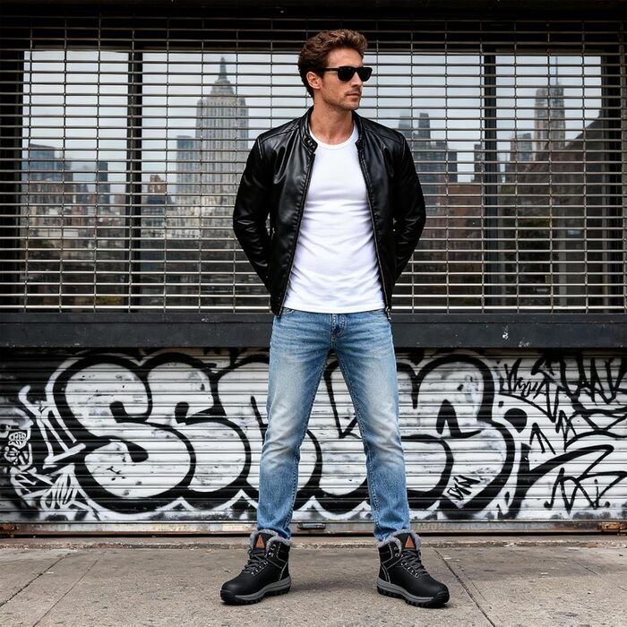 Зимові черевики Mishansha для жінок та чоловіків, теплі, водонепроникні, для ходьби, розмір 36-48, чорний