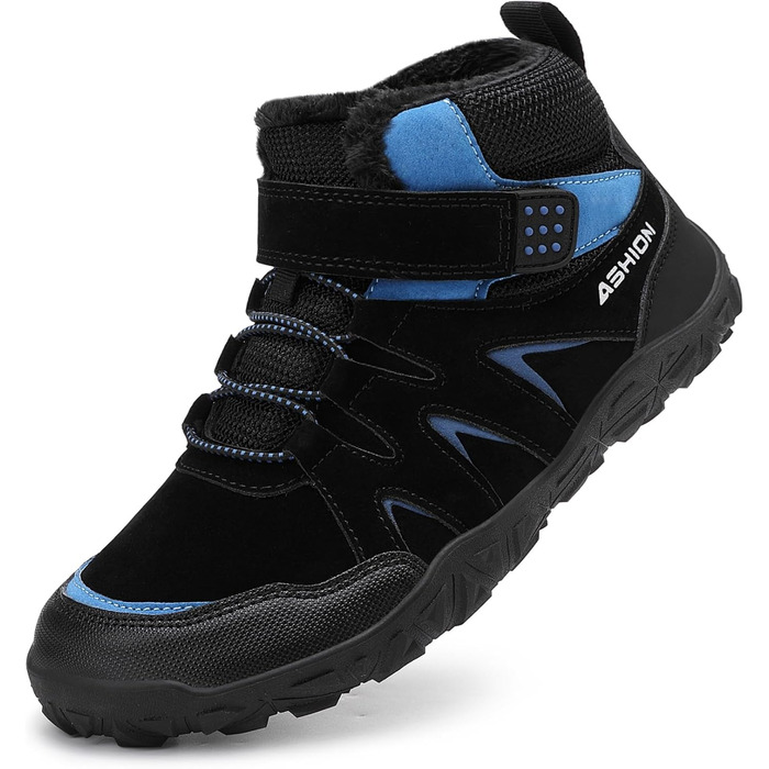 Зимові черевики Littleplum для хлопчиків: теплі, з підкладкою, для прогулянок та хайкінгу, розмір 36 EU, чорно-сині
