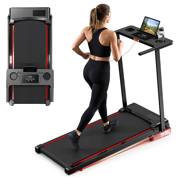 Бігова доріжка Walking Pad для дому та офісу, 1-12 км/год, кут нахилу 9%, 3 к.с., LED-дисплей, амортизація, до 120 кг