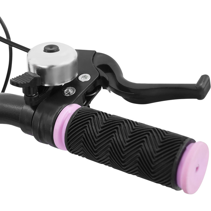 Дитячий велосипед 16 дюймів для дітей 5-8 років, регульована висота, велосипед для підлітків, покращений дитячий велосипед зі стабілізаторами, LED-ліхтарик, велосипед для початківців для хлопчиків та дівчаток (рожевий)