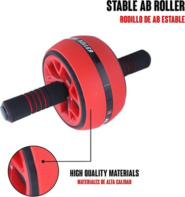 Набір для дому Calma Dragon 2-в-1: ролер для пресу та скакалка, фітнес-тренажер, червоний