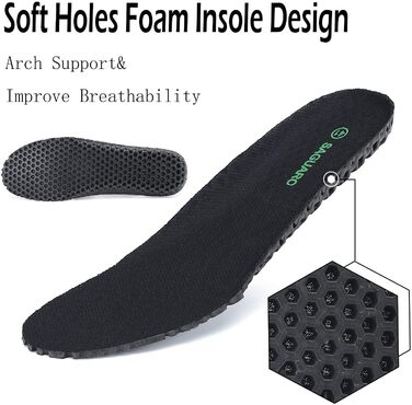 Чоловічі та жіночі сандалі SAGUARO: зручні, дихаючі, для активного відпочинку, туризму та трекінгу, чорного кольору, 46 EU