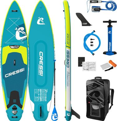 Надувна SUP-дошка Cressi iSUP комплект для дорослих, швидке накачування, аксесуари для транспортування, універсальна