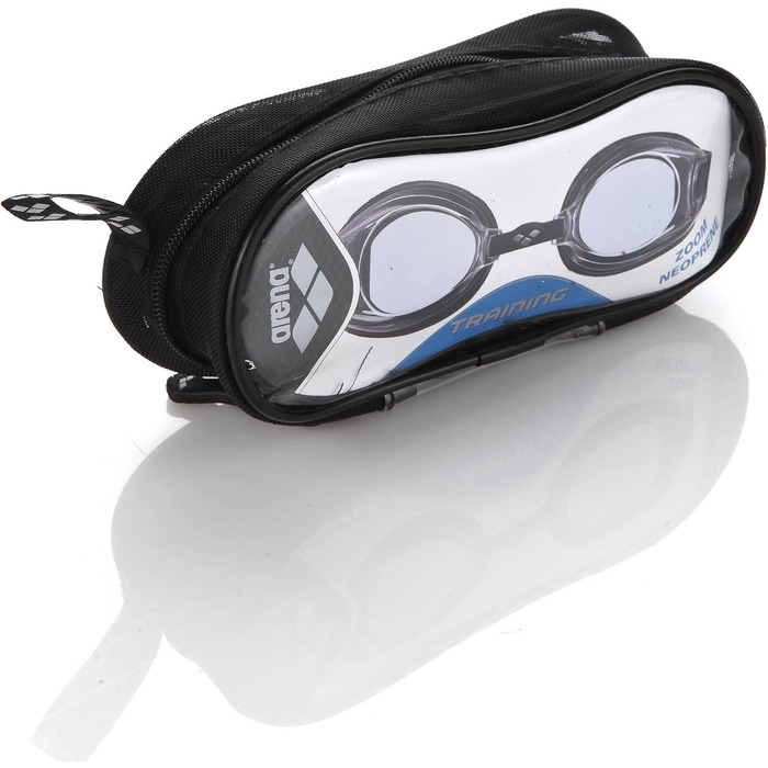 Окуляри для плавання Arena Zoom Neoprene, унісекс, з силіконовими ущільнювачами, захистом від UV, регульованим переніссям, для контактних лінз, чорні