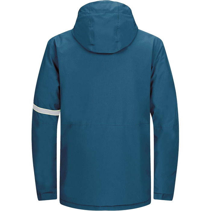 Чоловіча лижна куртка 33000ft: Водонепроникна, вітрозахисна, тепла, функціональна куртка для сноуборду та лиж. Softshell з капюшоном, колір: блакитний (S)