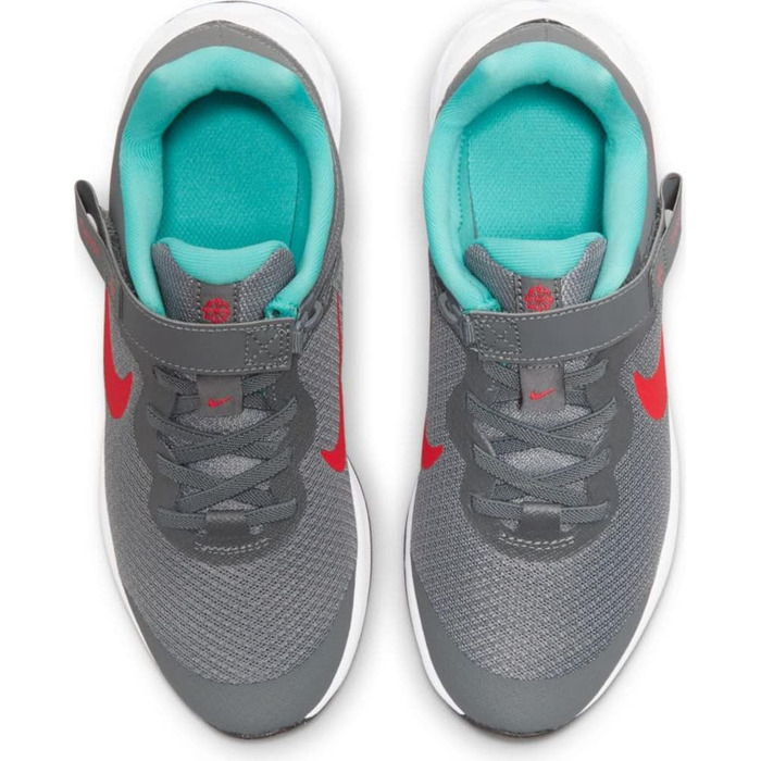 Кросівки для бігу Nike Revolution 6 Flyease (Унісекс) 27.5 EU, сірий/червоний/блакитний