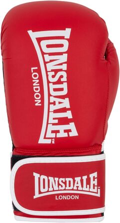 Боксерські рукавички Lonsdale Ashdon 14oz червоно-білі, унісекс, для дорослих