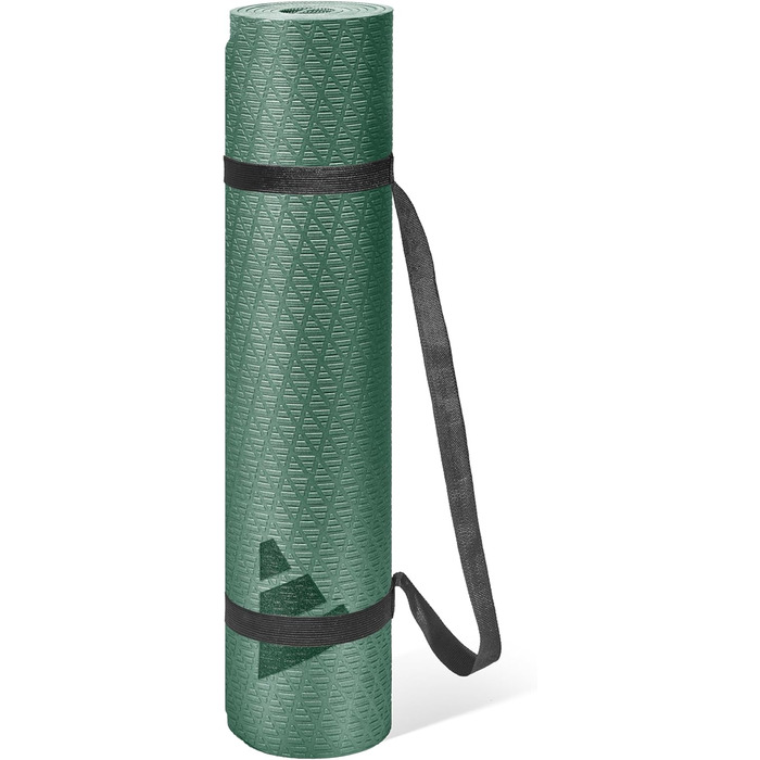 Килимок для йоги Adidas Legend Ivy, 4 мм, 176 x 61 см, протиковзна структурована поверхня, екологічний матеріал
