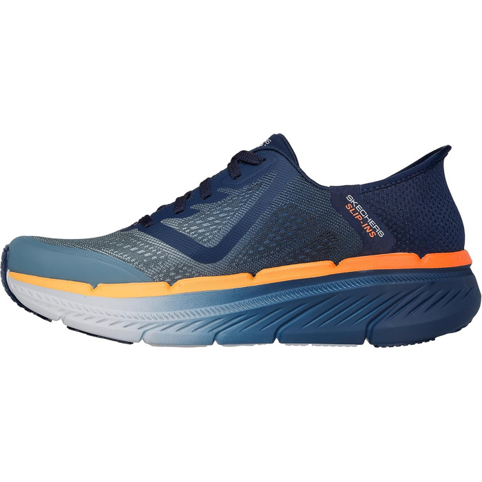 Чоловічі сліпони Skechers Max Cushioning Premier 2.0 Ascendant II, розмір 46 EU, темно-синій та помаранчевий, текстиль, синтетика