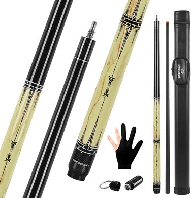 Більярдний кий HomeSeason з скловолокна, 147.3 см, професійний (з чохлом)