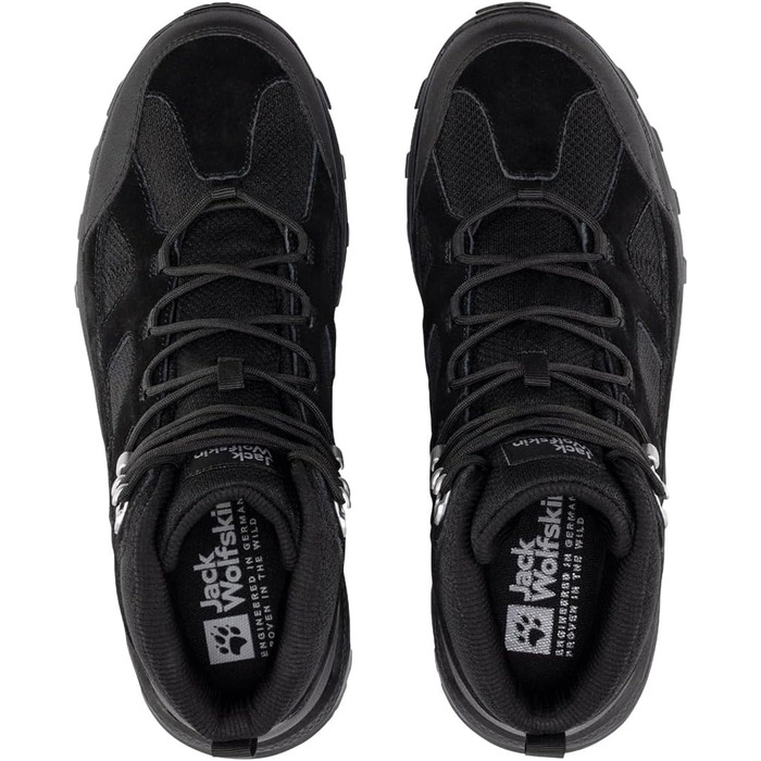 Чоловічі трекінгові черевики Jack Wolfskin Sunset Hike Texapore Mid, 42 EU, чорні