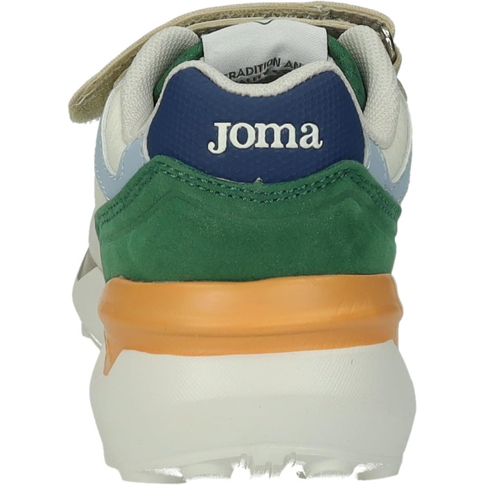 Дитячі спортивні кросівки Joma J3080S2516V, на липучці, еластичні шнурки, багатоколірні, для хлопчиків (30 EU, Бежевий)