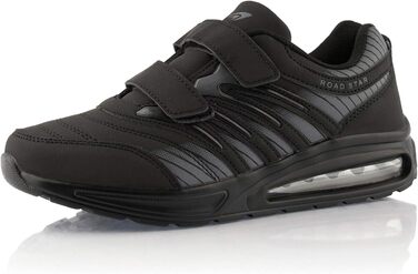 Кросівки для бігу жіночі та чоловічі з амортизацією, спортивні, легкі, чорні, 45 EU