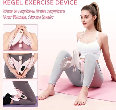 Тренер для впрас для тазового дна для жінок, обладнання для тренування тазового дна, тренажер для тазового дна, безпечне обертання на 360°, плавне регулювання ваги 7-16 кг, обладнання для фітнесу вдома, зелений без лічильника (рожевий без лічильника)
