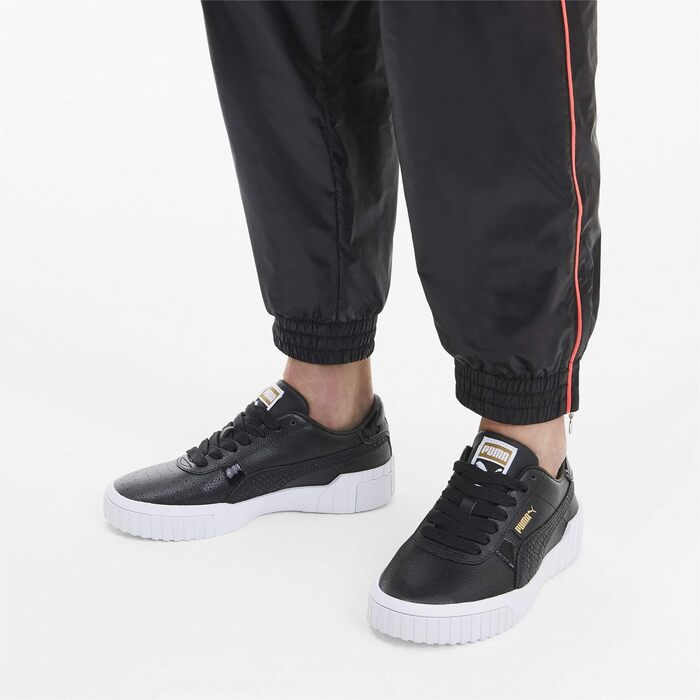 Жіночі кросівки PUMA Cali (37 EU, колір Puma Black Gold) — стильні шкіряні кеди