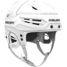 Шолом Bauer Re-Akt 55 для хокею та роликового хокею, без решітки, розмір L, білий, для дорослих