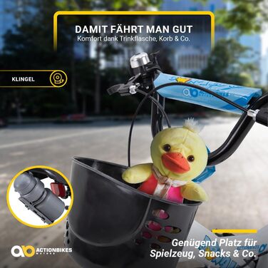 Дитяче велосипед Donaldo 16 дюймів | 12, 16, 20 дюймів | V-Brake гальма | для дітей 2-9 років | з брудозахистом