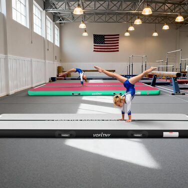 Надувна гімнастична килимок VOFiTNY товщиною 10/20 см, 3/4/5/6 м для дому, парку, води, йоги