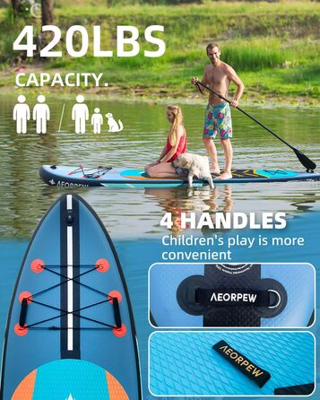 Надувне веслове SUP дошка для дорослих та підлітків, 88.9 см, професійного рівня, з комплектом аксесуарів (блакитна)