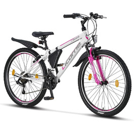 Гірський велосипед Licorne Bike Guide Premium 26 дюймів, 21 швидкість, для дівчат, хлопців, чоловіків і жінок