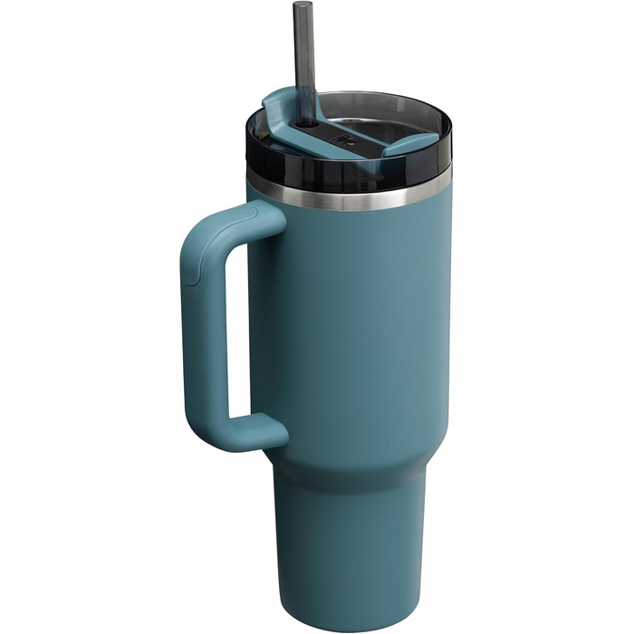 Термокружка Stanley Quencher H2.0 Flowstate з трубочкою 1.2 л, нержавіюча сталь, тримає холод 11 годин, зберігає лід 48 годин, термочашка BPA Free, підходить для посудомийної машини