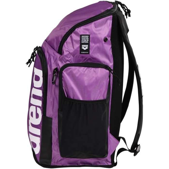 Рюкзак Arena Spiky III 45 літрів, фіолетовий: для плавання, спорту та подорожей. Водовідштовхувальний, з м'якими лямками та відділенням для мокрого одягу