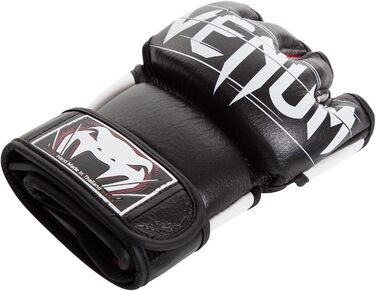 MMA рукавички Venum Undisputed чорні L-XL, шкіряні, для змішаних єдиноборств