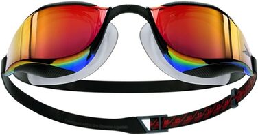 Окуляри для плавання Speedo Fastskin Hyper Elite для дорослих, дзеркальні, унісекс, чорний/сірий/золотий