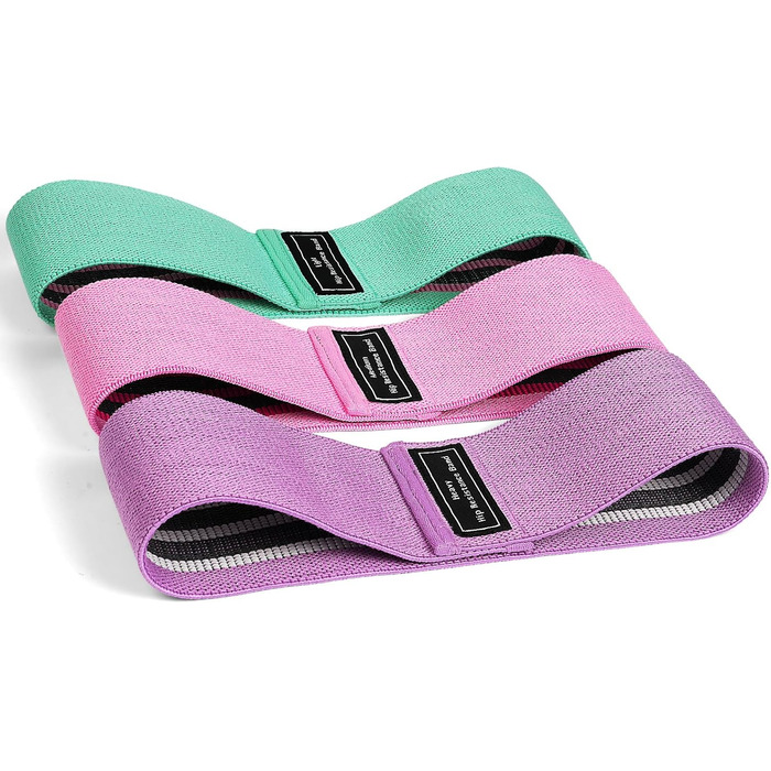 Фітнес-гумки для стегон Flintronic, набір фітнес-гумок, стрічки опору для стегон, гумки для йоги, фітнесу, силових тренувань, A-фіолетовий+рожевий+синій