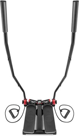 Степпер Hop-Sport HS-45S Slim для дому, червоний, з тренувальним комп'ютером, up-down-side, кардіотренажер для всього тіла