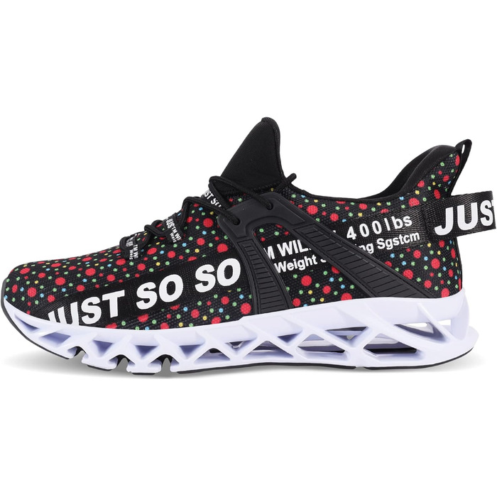 Чоловічі кросівки для бігу JSLEAP - дихаючі, легкі, спортивні, для тенісу та повсякденного носіння (43 EU, 1d кольорові точки)