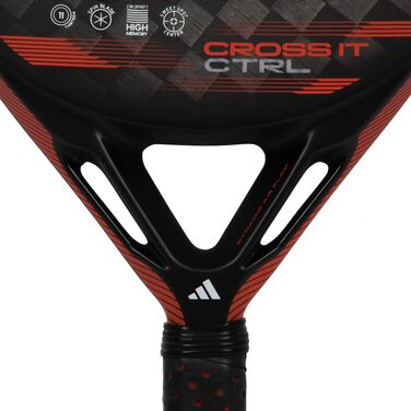 Падельна ракетка adidas Cross It Ctrl, чорна/червона, без струн