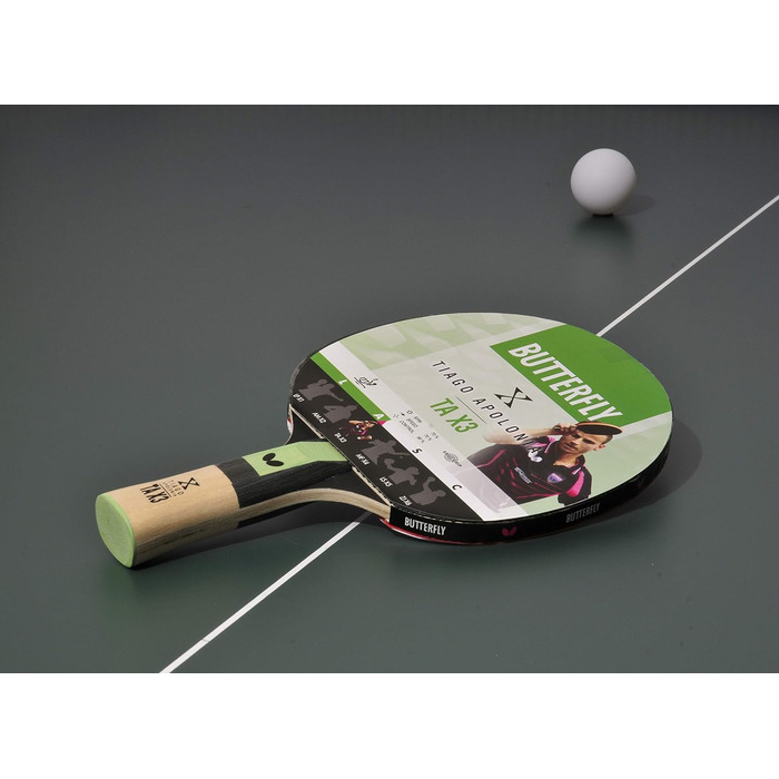 Навчальний тенісний ґравій Butterfly Tiago Apolonia Tax3, чорний/червоний, для дорослих