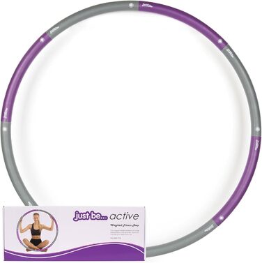 Hula Hoop для схуднення Just Be Violett 1.4 кг - обруч для фітнесу вдома та спортзалі, розбірний