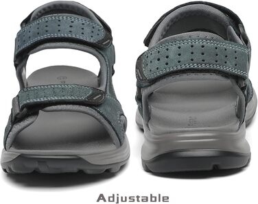 Чоловічі сандалі FLARUT для трекінгу та активного відпочинку, шкіра, сірі, 39 EU