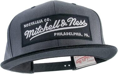 Кепка Mitchell & Ness 2 Tone Box Logo Flat Visor Snapback, універсальний розмір, чорний/багатокольоровий