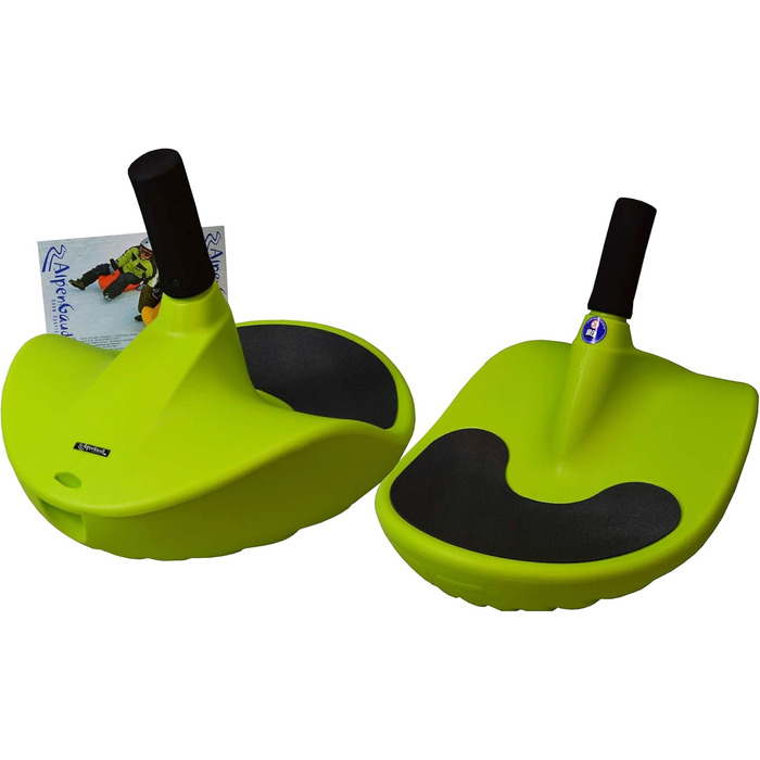 Санки-боб Alpengaudi Zipfelbob з ручкою, до 100 кг, 2 шт., зелені