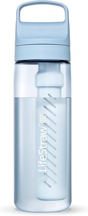 Фільтрована пляшка LifeStraw Go без BPA для води, подорожей і щоденного використання — очищення від бактерій, паразитів, мікропластику, покращення смаку