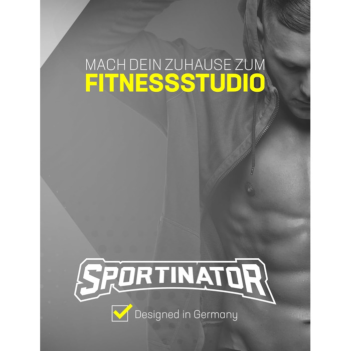SPORTINATOR® міцні упори для віджимань з м'якими накладками, 2 шт, анатомічні упори для захисту зап'ясть, протиковзкі, для тренування рук, плечей і грудей, сірі